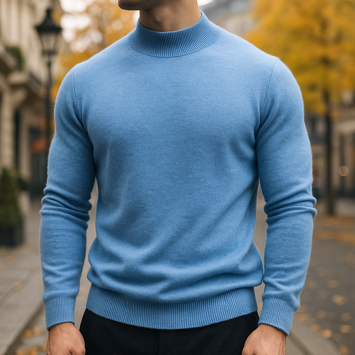 CALDER™|HALF NECK SWEATER