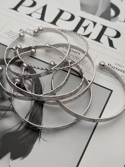 The Luxe Stack™ 7-Piece Cuff Bracelet Set