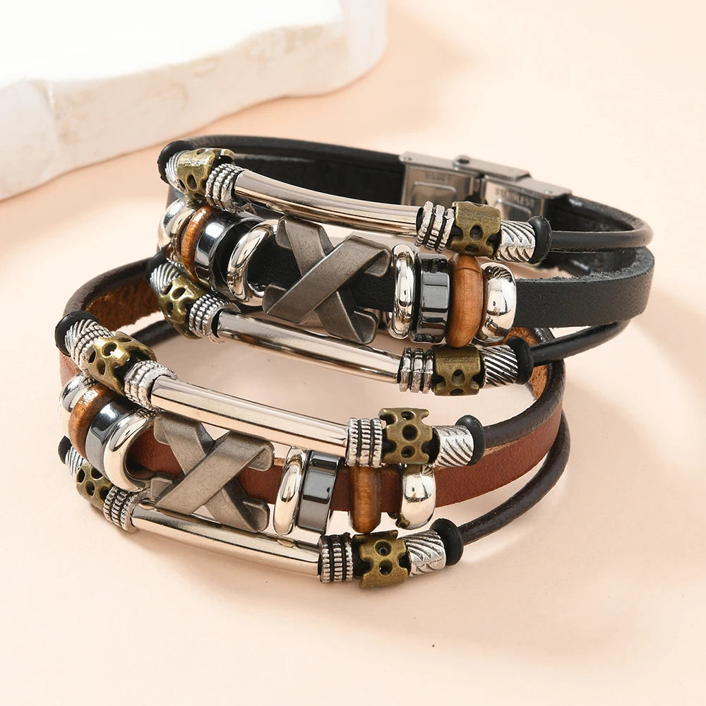 Nomad Leather Cuff Bracelet