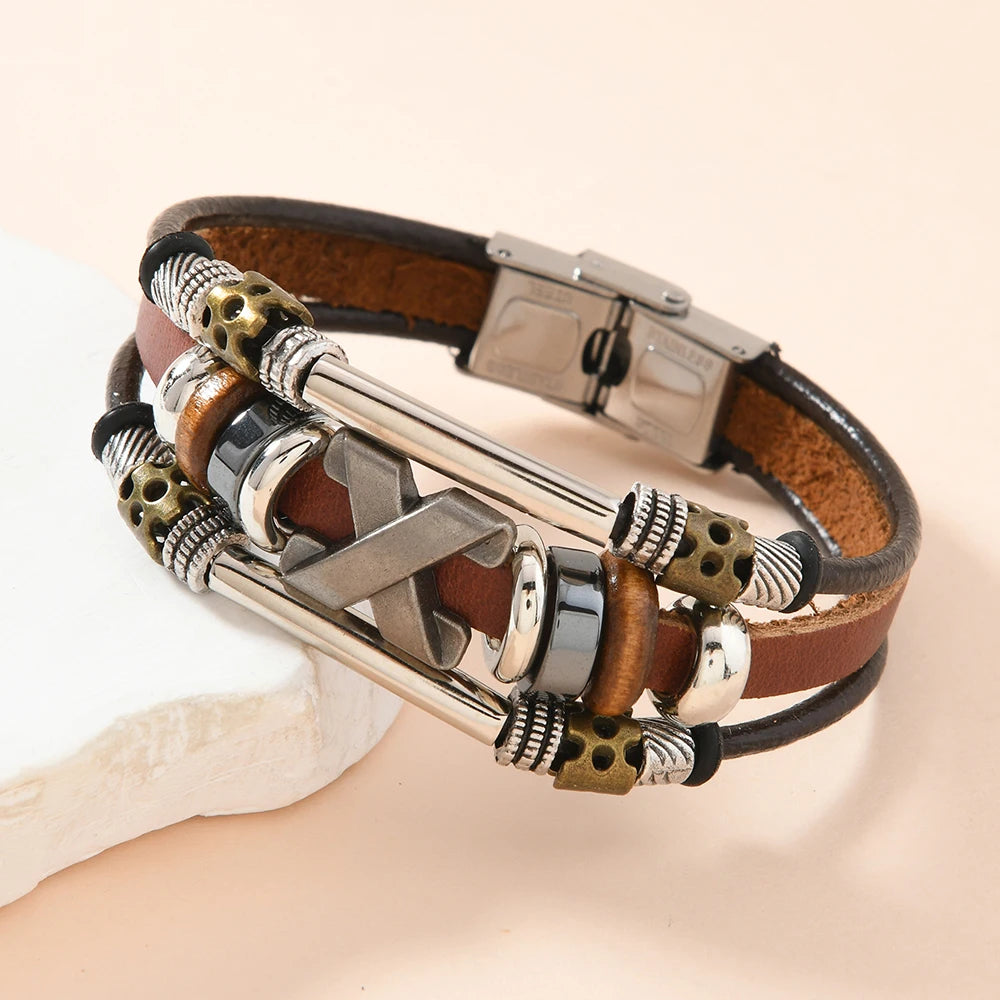 Nomad Leather Cuff Bracelet