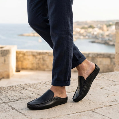 The Coastal Leather Mules