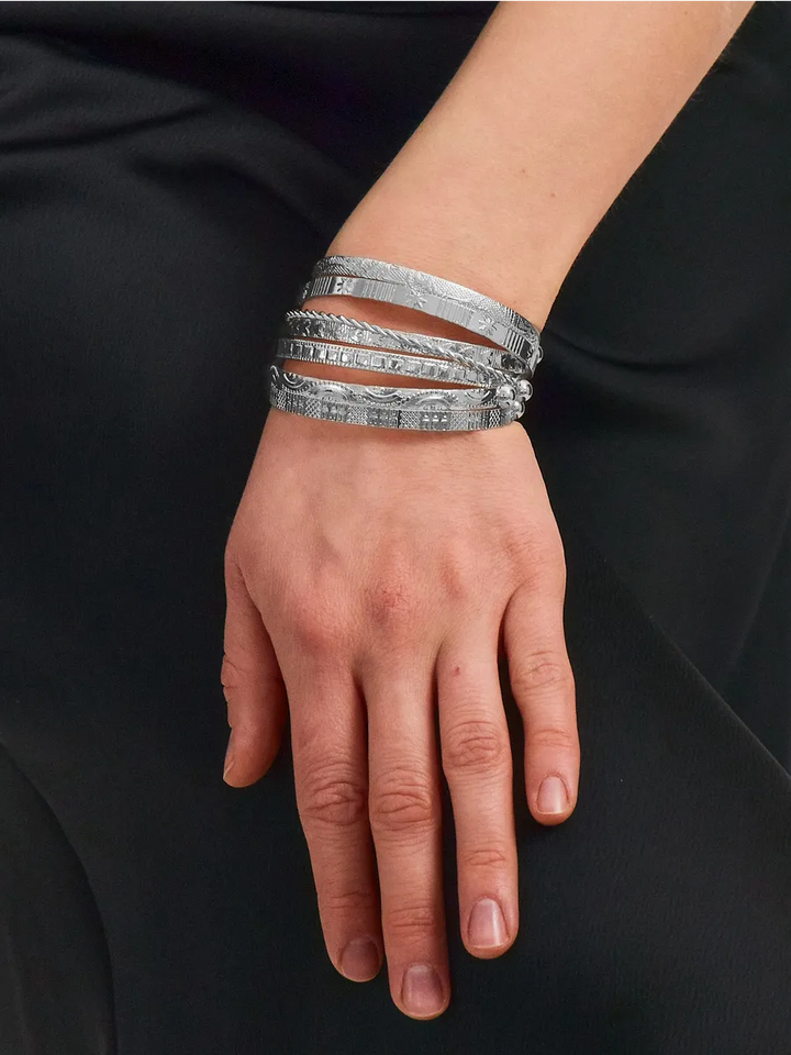 The Luxe Stack™ 7-Piece Cuff Bracelet Set