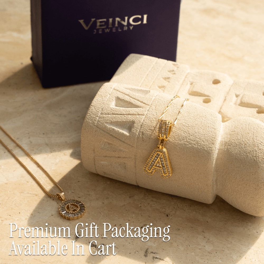 2pc Forever Bond Initial Necklace Set