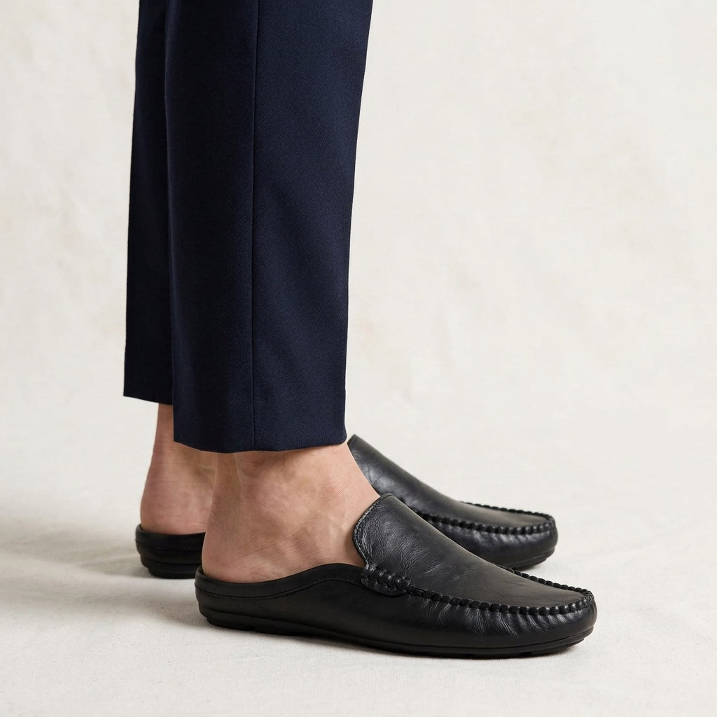 The Coastal Leather Mules