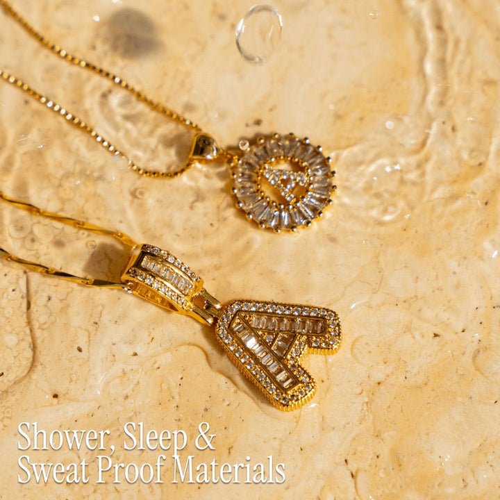 2pc Forever Bond Initial Necklace Set