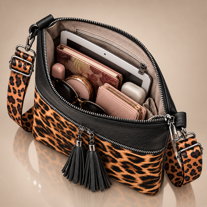 Zarevyn Leopard Tassel Bag