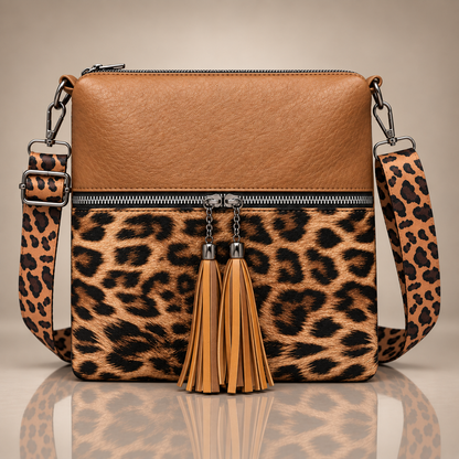 Zarevyn Leopard Tassel Bag