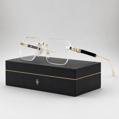 Cavalier Rimless Square Sunglasses