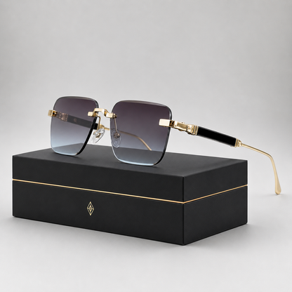 Cavalier Rimless Square Sunglasses