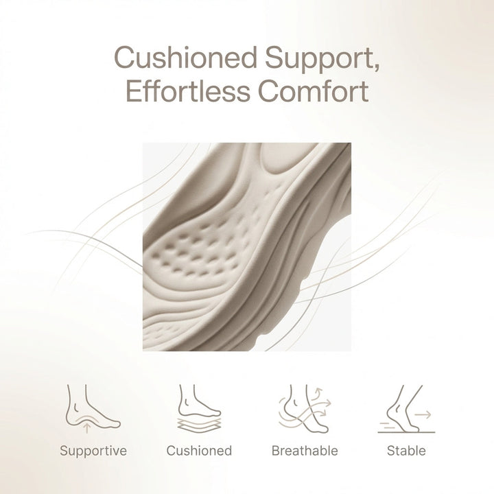 Peep-Toe Slingback Orthopedic Sandals with Cushioned Sole Support