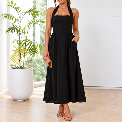 Black Halter Dress