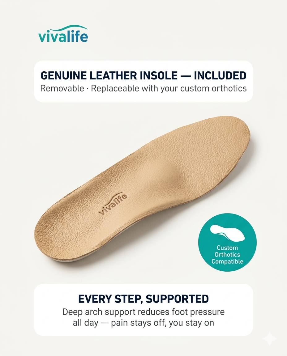 VivaLife Orthopedic Leather Sneakers