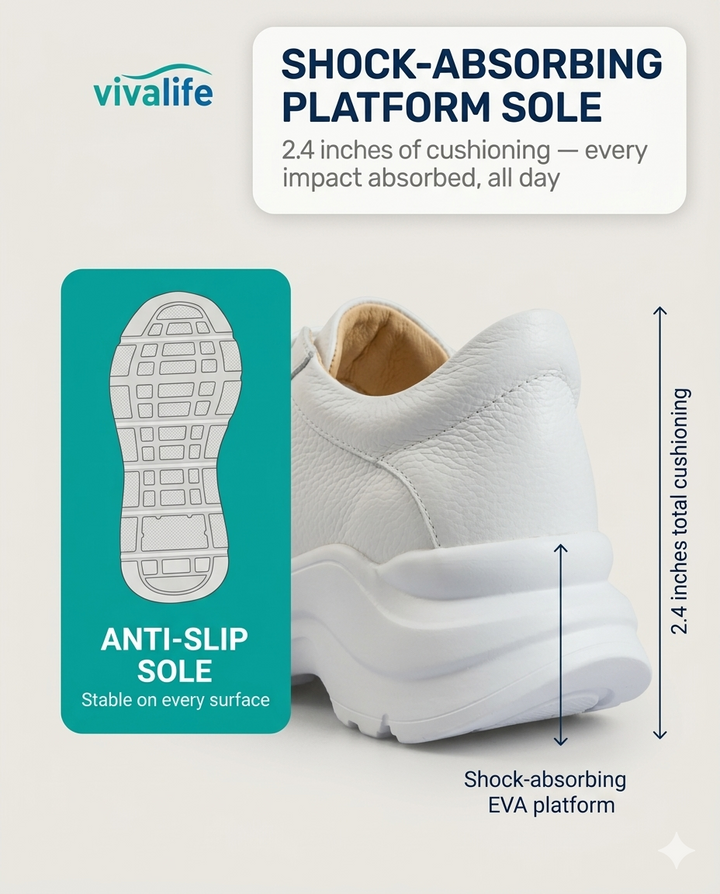 VivaLife Orthopedic Leather Sneakers