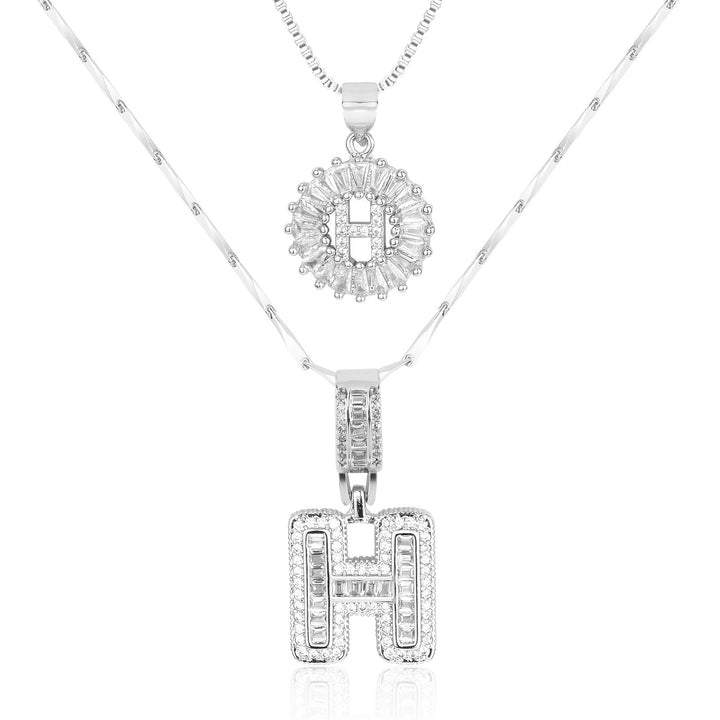 2pc Forever Bond Initial Necklace Set