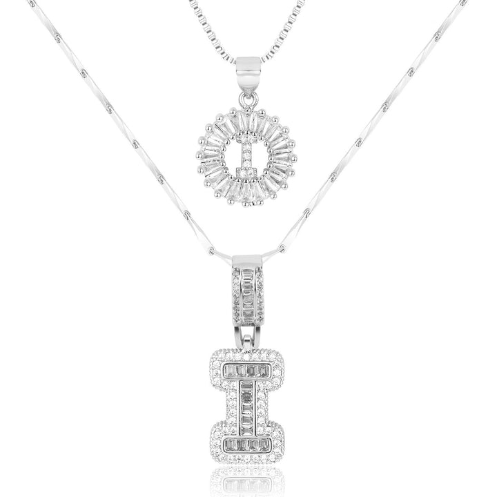 2pc Forever Bond Initial Necklace Set