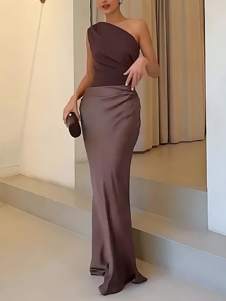 AMARA SATIN MAXI DRESS