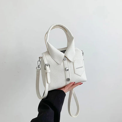 Collared Leather Bag