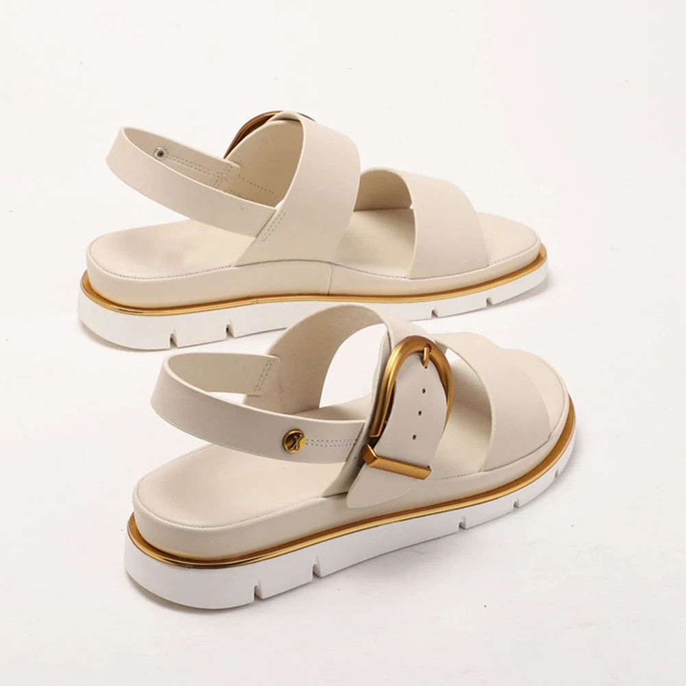 Valine Gold-Buckle Strap Orthopedic Sandals