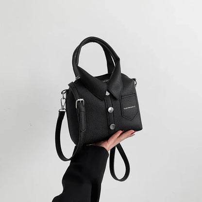 Collared Leather Bag