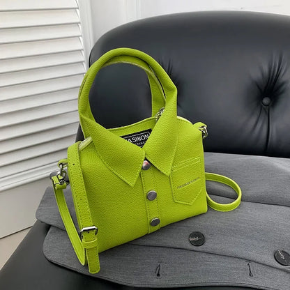 Collared Leather Bag