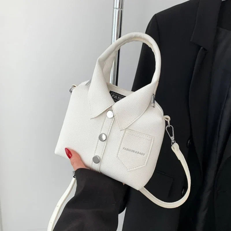 Collared Leather Bag