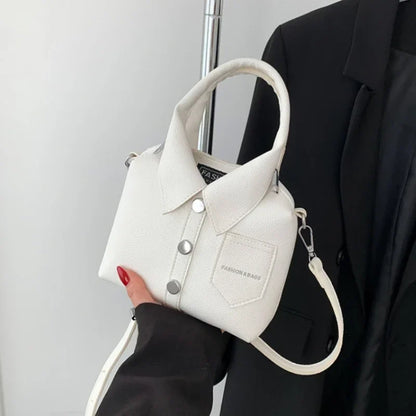Collared Leather Bag
