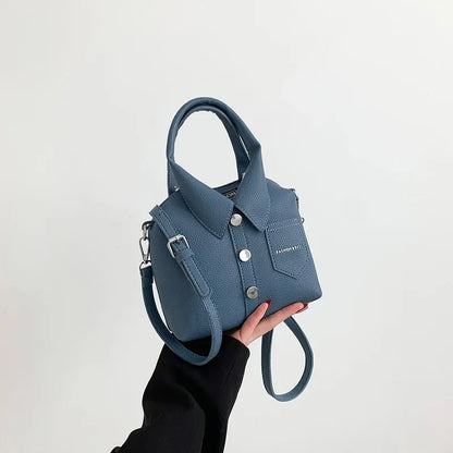 Collared Leather Bag