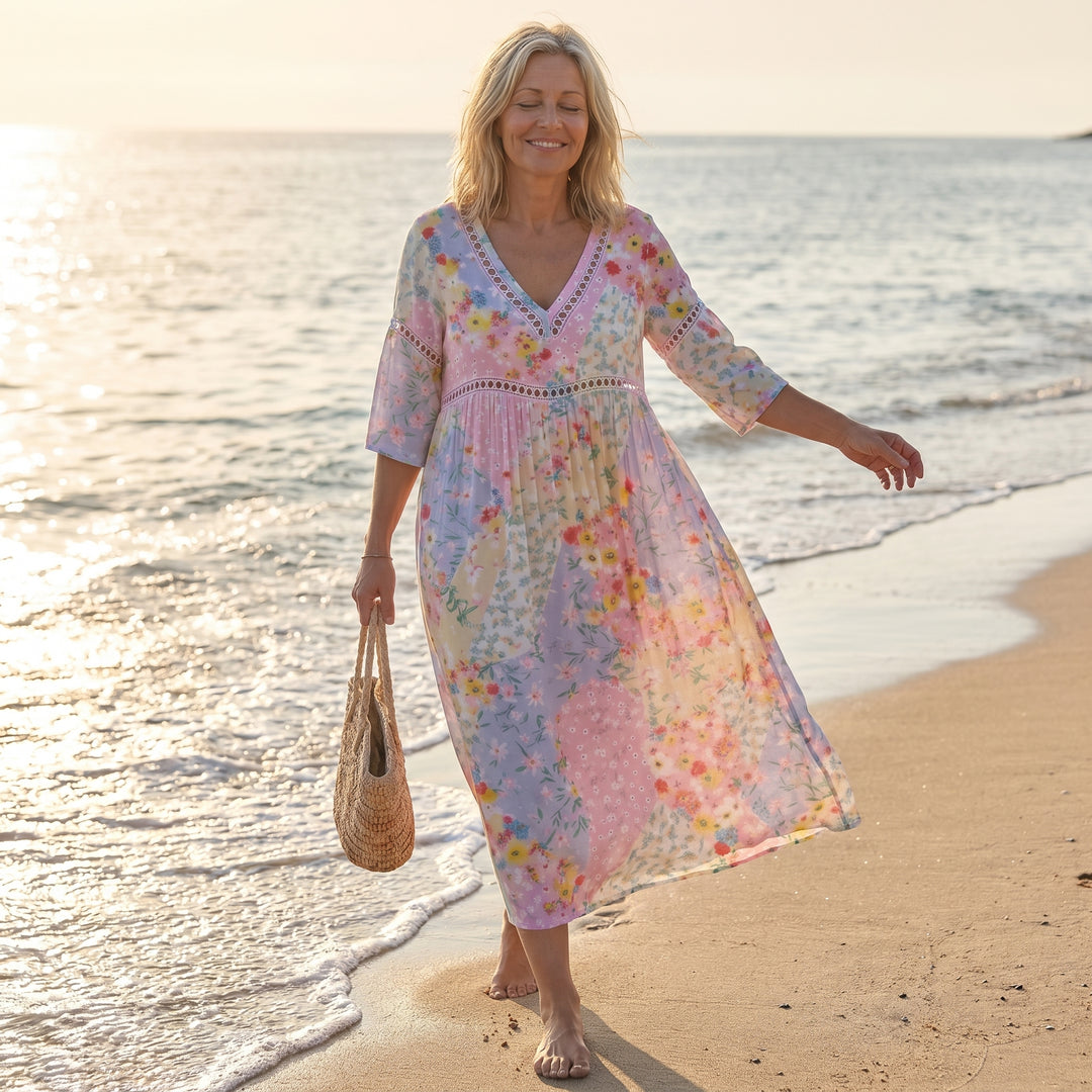 Coastal Ease™ | Floral Breeze Dress