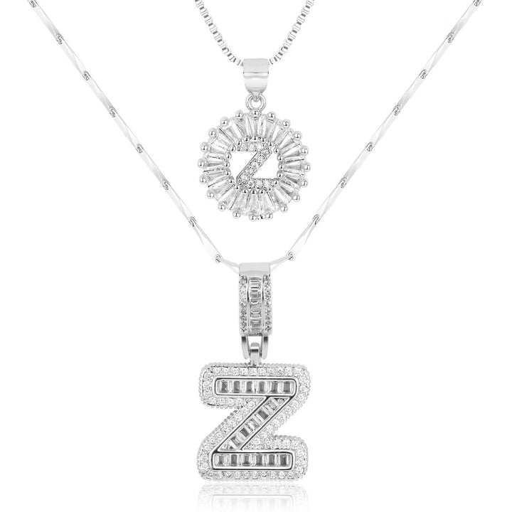 2pc Forever Bond Initial Necklace Set