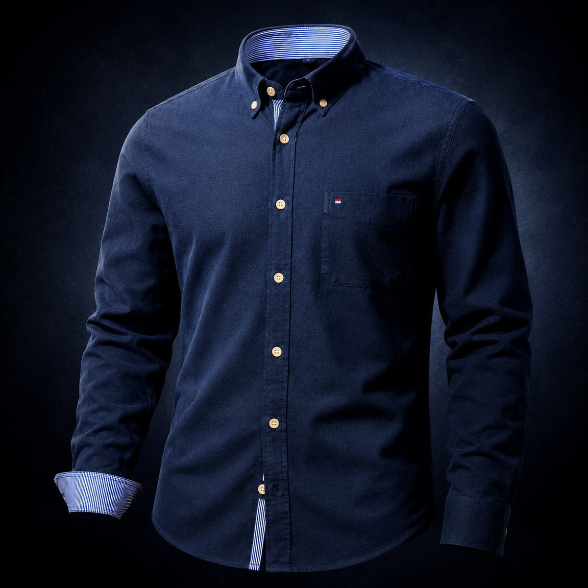Men's Long-Sleeve Oxford Shirt