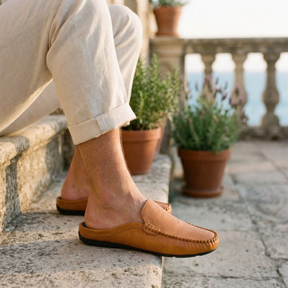 The Coastal Leather Mules