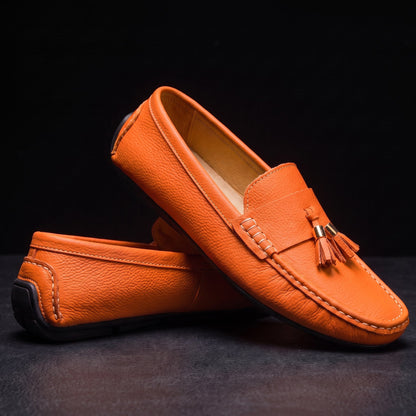 Ochre Tassel Loafers