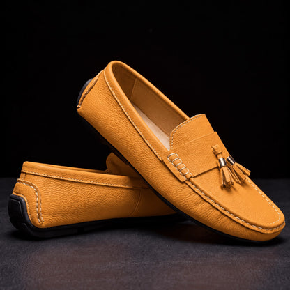 Ochre Tassel Loafers